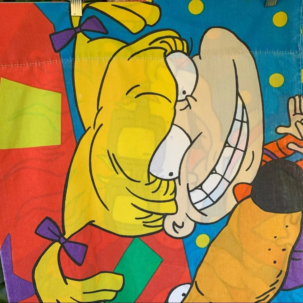 Vintage 90s Rugrats graphic pillow case